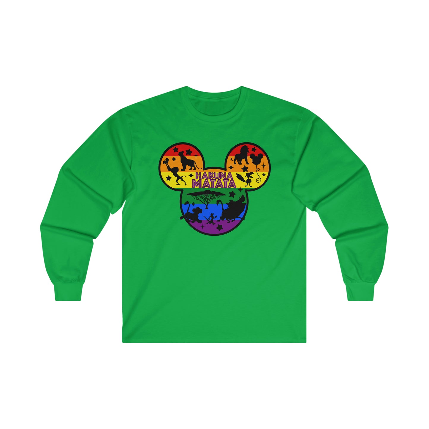Hakuna Matata Gay Pride Adult Long Sleeve T-Shirt