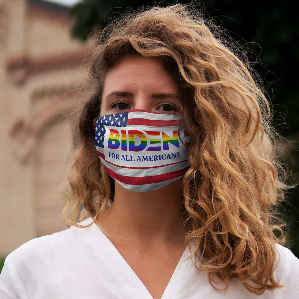 Biden for All Americans Pride Snug-Fit Polyester/Cotton Face Mask