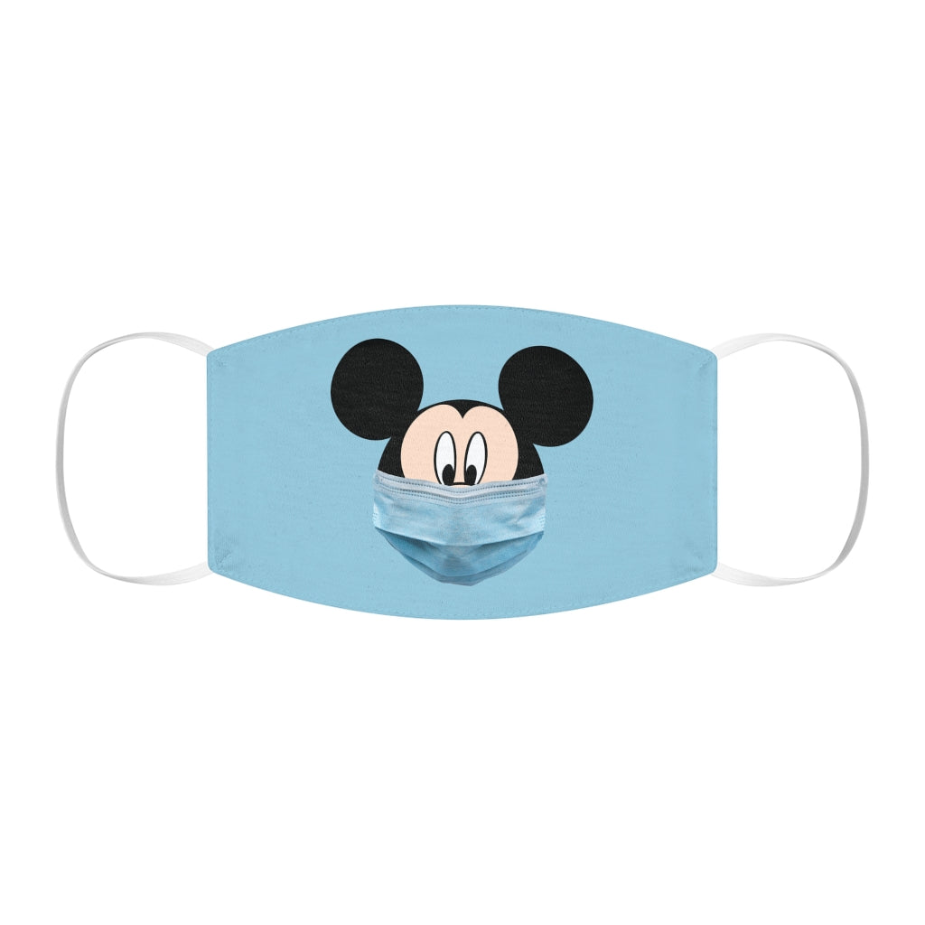 Mouse Wears a Face Mask Snug-Fit Polyester/Cotton Face Mask