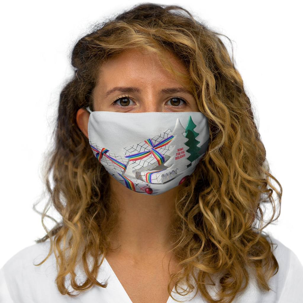 Masque facial en polyester/coton ajusté Homo pour les vacances