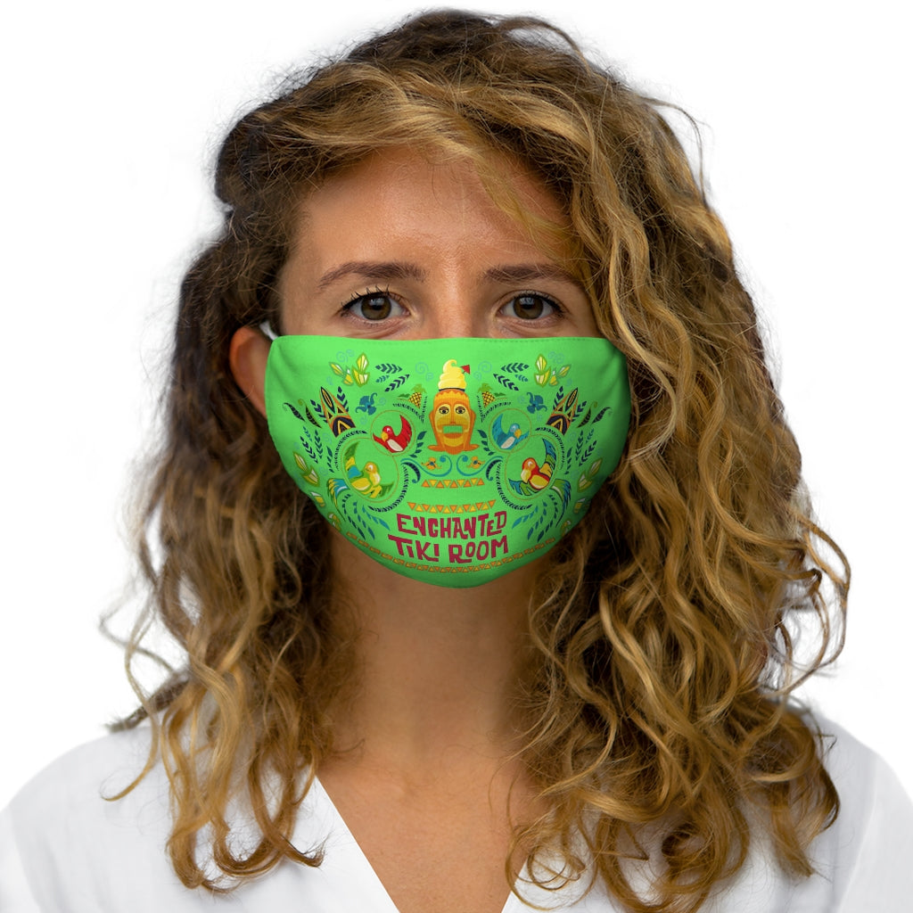 Mascarilla facial de poliéster/algodón Enchanted Tiki Snug-Fit