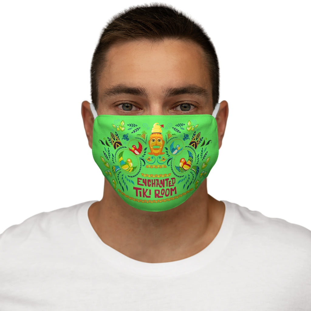 Mascarilla facial de poliéster/algodón Enchanted Tiki Snug-Fit