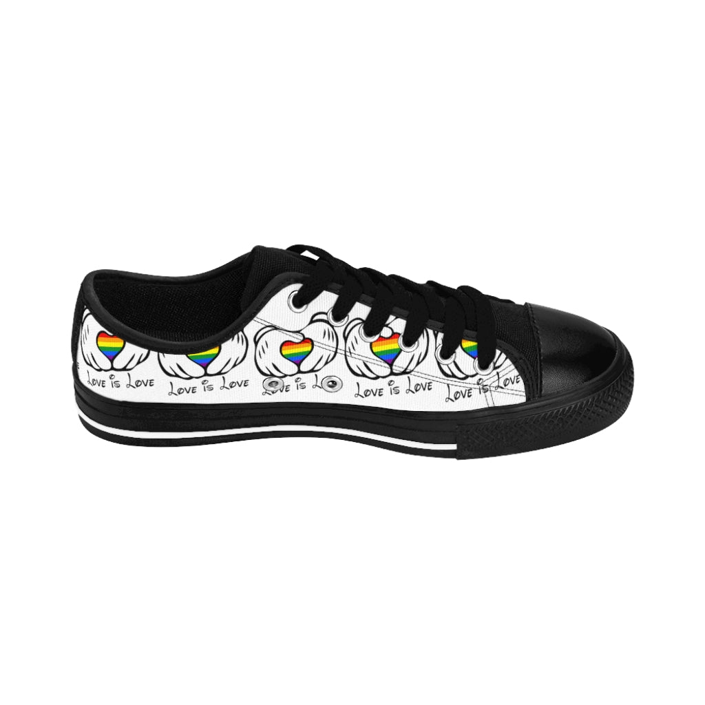 Baskets Homme Love is Love Mouse Hands - Blanc