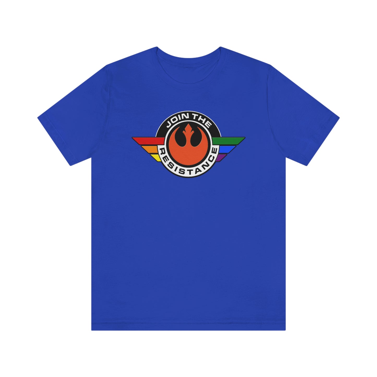 Únete a la camiseta unisex para adultos del Orgullo LGBTQ de la Resistencia