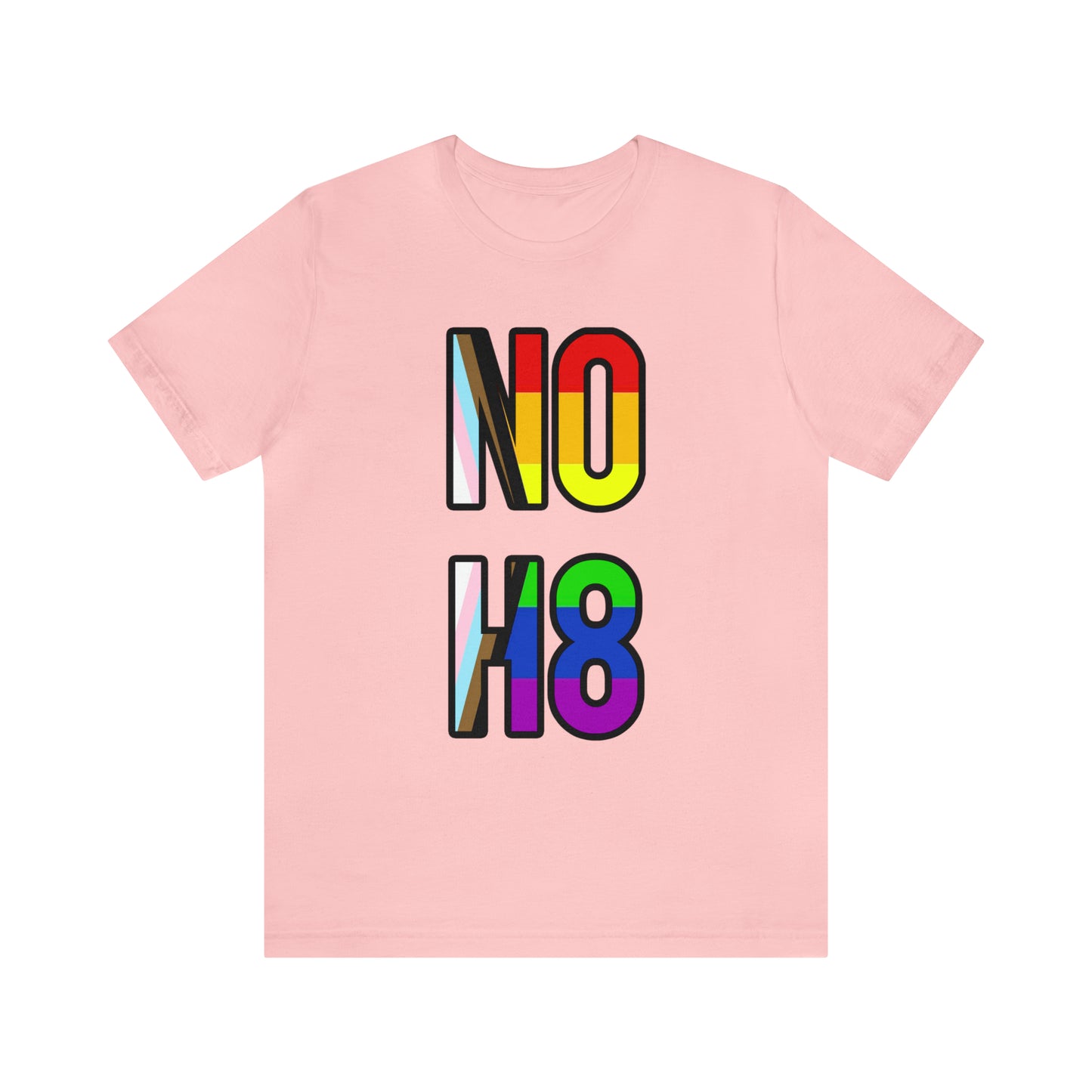 NO H8 LGBTQ+ Pride Unisex Jersey Short Sleeve T-Shirt