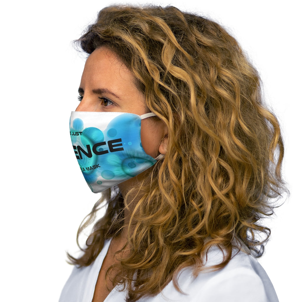 Es solo ciencia Mascarilla ajustada de poliéster/algodón