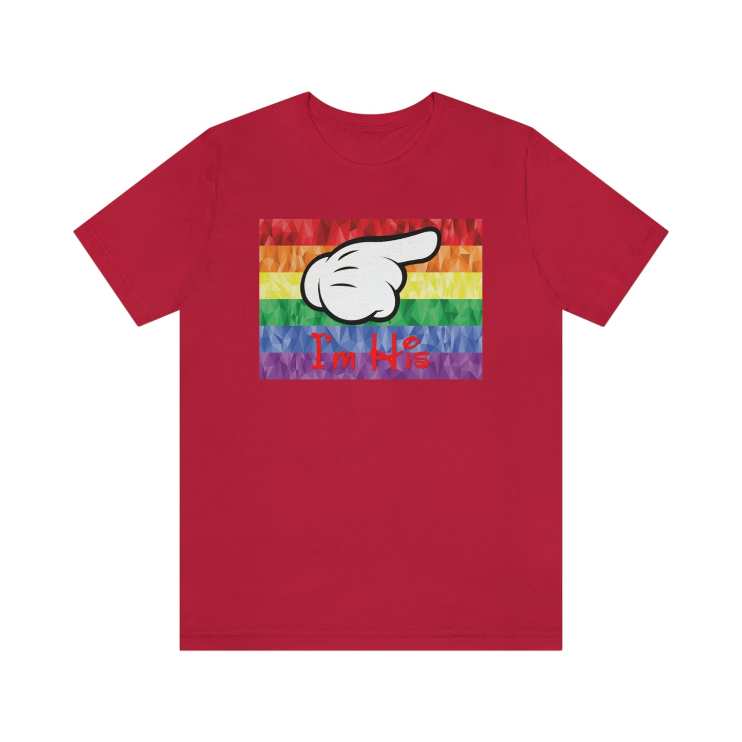 I'm His Mouse Hand Pointing Left Adult T-Shirt