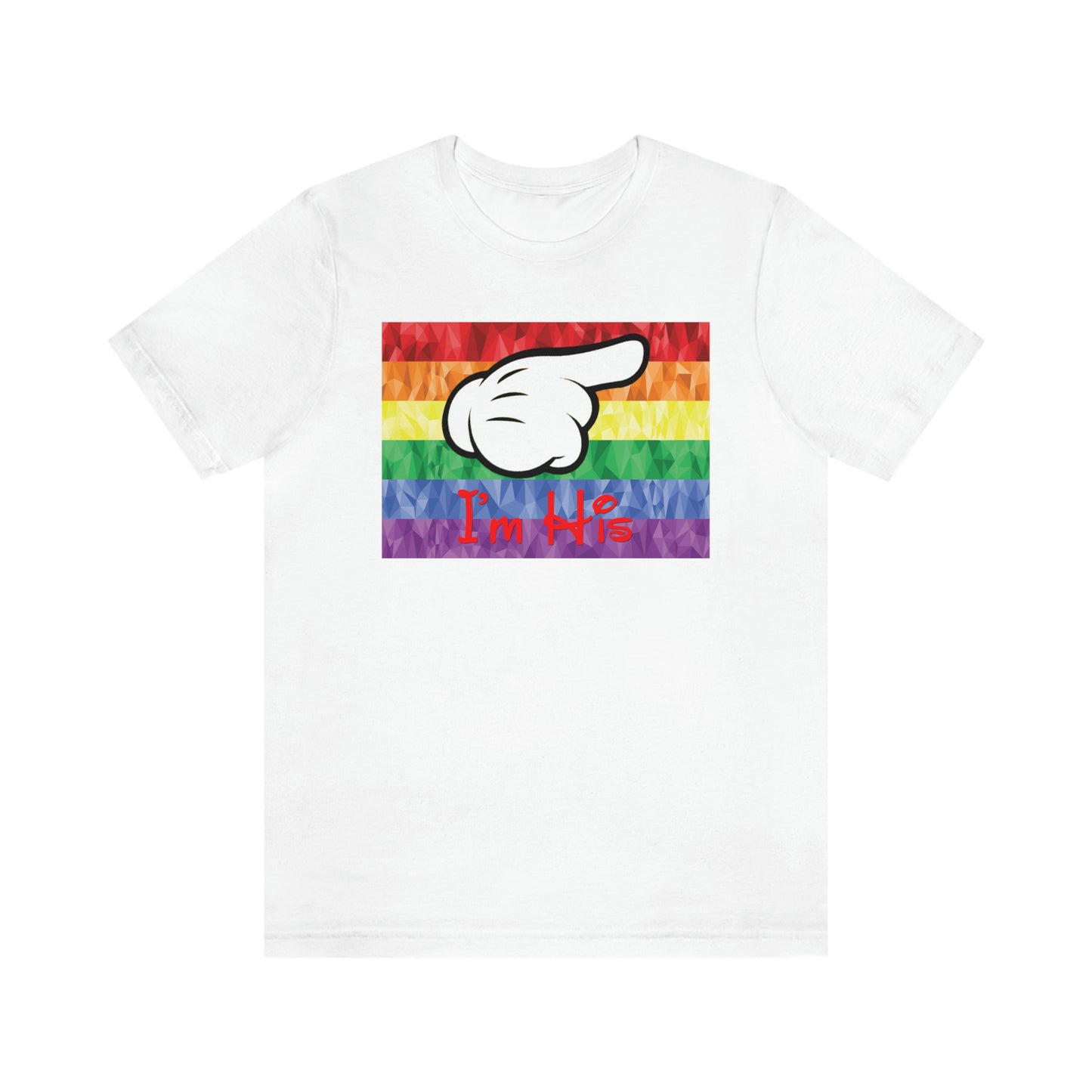 I'm His Mouse Hand Pointing Left Adult T-Shirt
