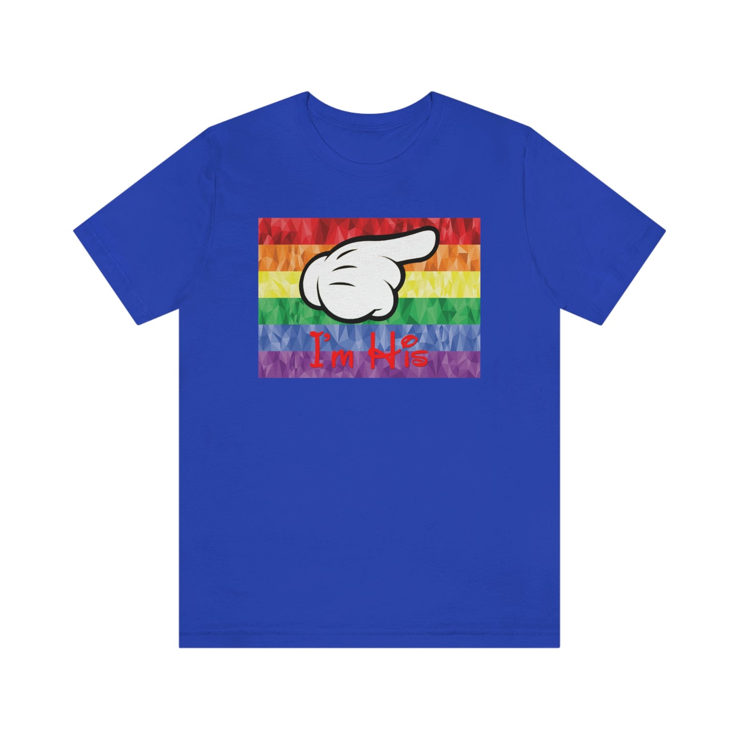 I'm His Mouse Hand Pointing Left Adult T-Shirt