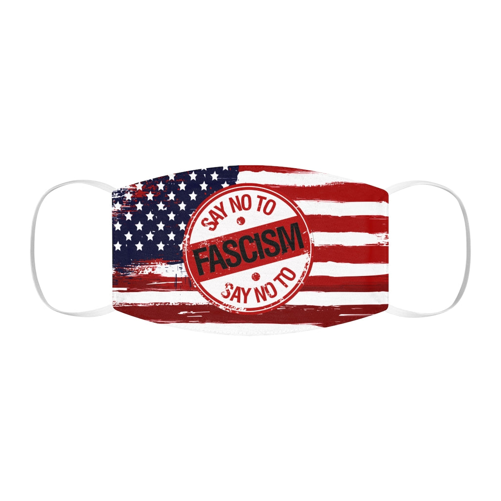 Say No to Fascism Snug-Fit Polyester/Cotton Face Mask