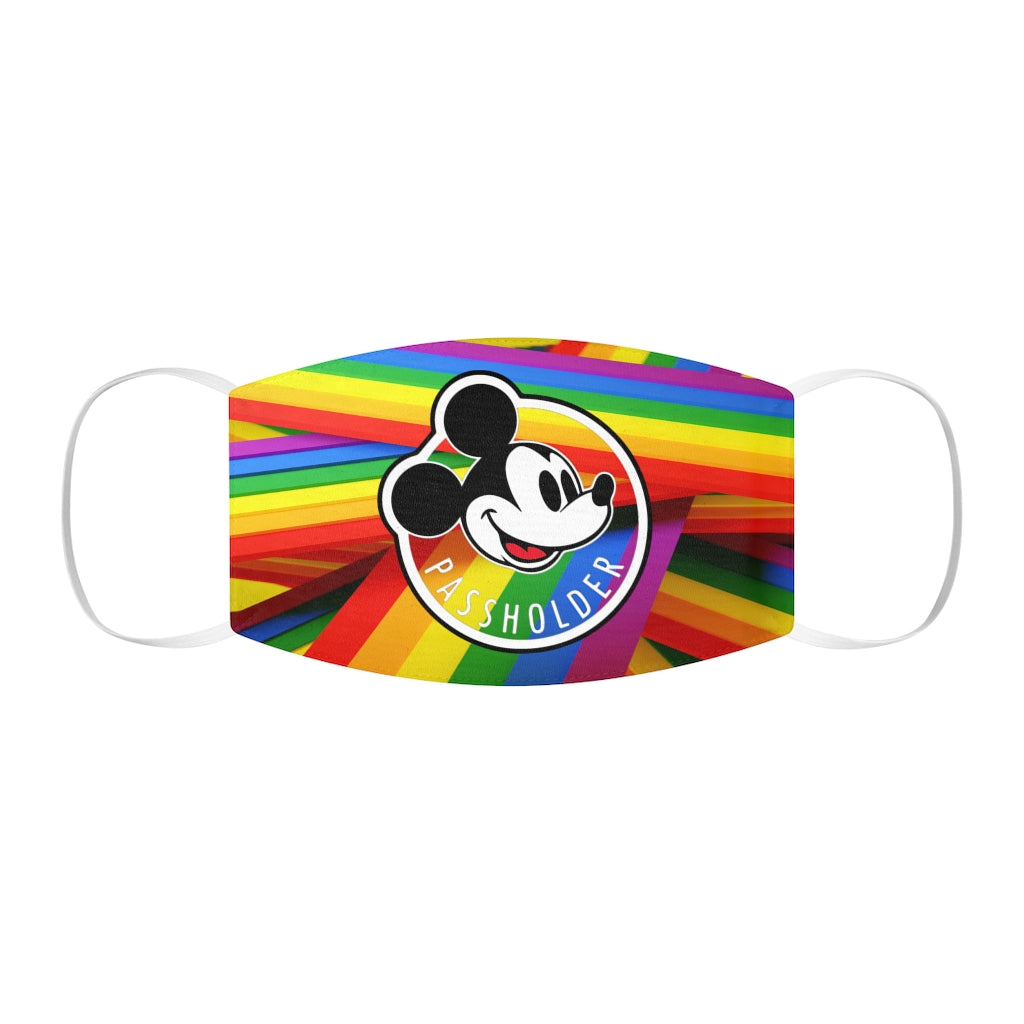 Masque facial en polyester/coton ajusté pour détenteur de passe annuel Rainbow LGBTQ Pride