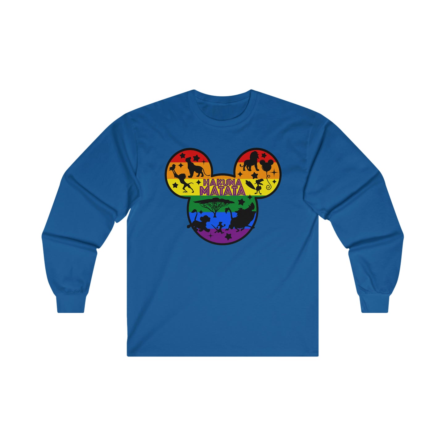 Hakuna Matata Gay Pride Adult Long Sleeve T-Shirt