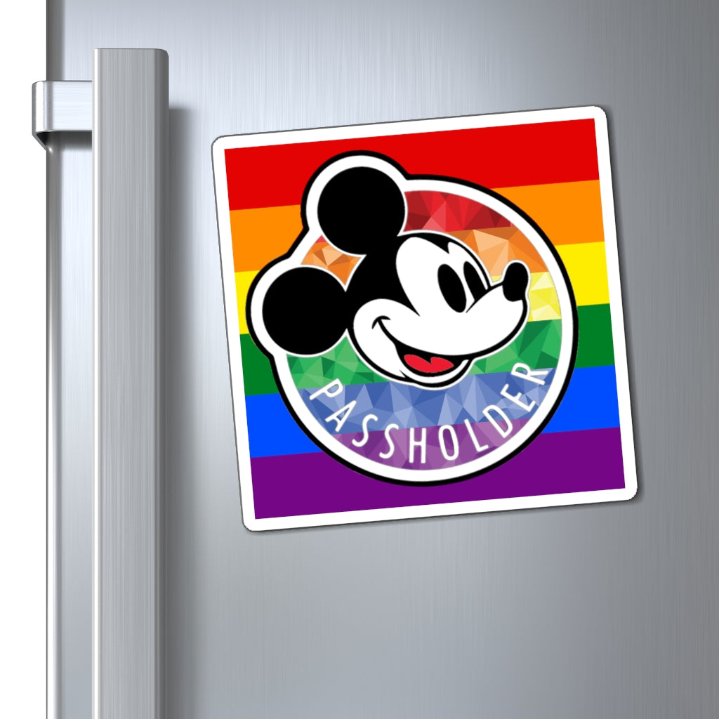 Rainbow Pride Mouse Annual Passholder Magnet