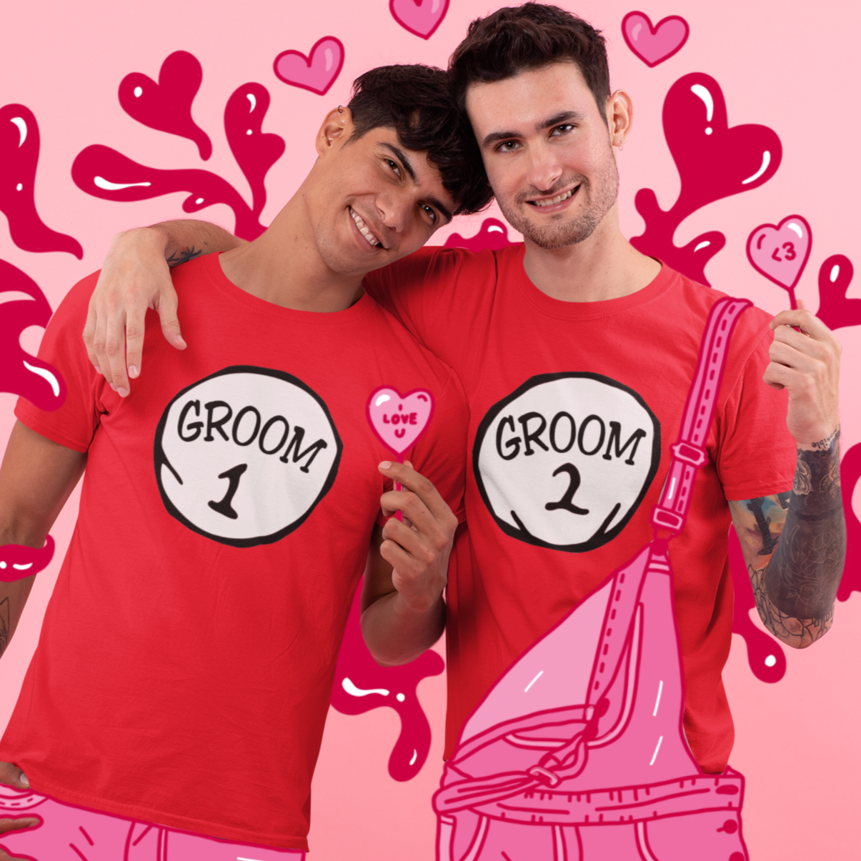 Camiseta para adulto Gay Groom 1