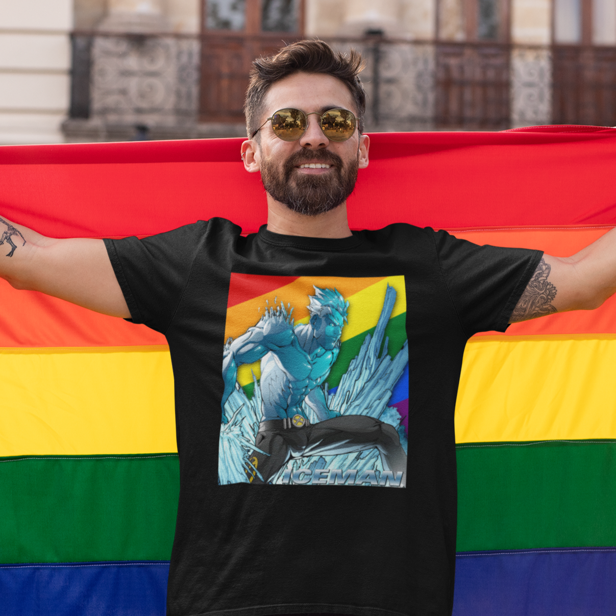 Gay Iceman Superhero Adult Unisex T-Shirt