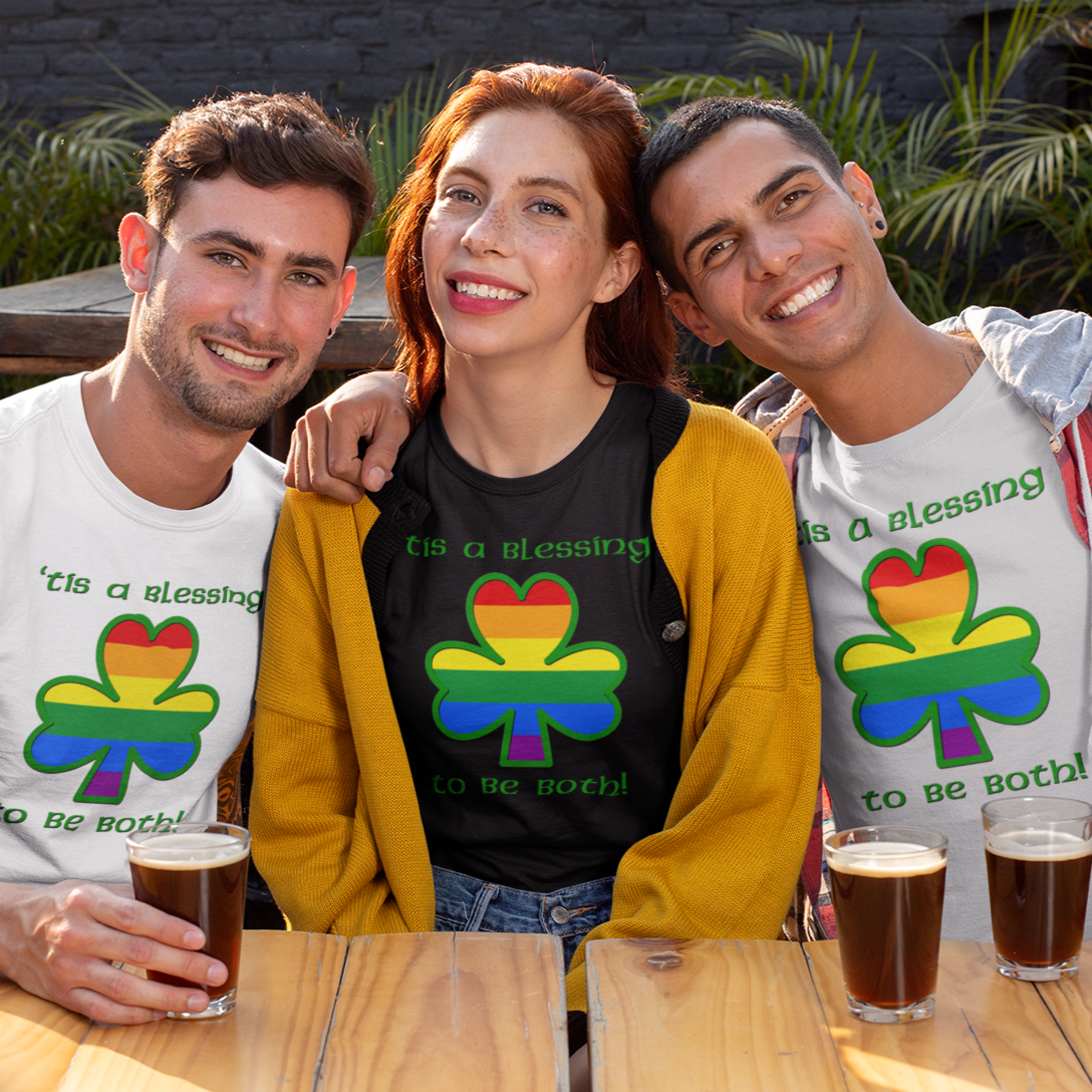 Camiseta unisex para adultos 'Es una bendición ser ambos
