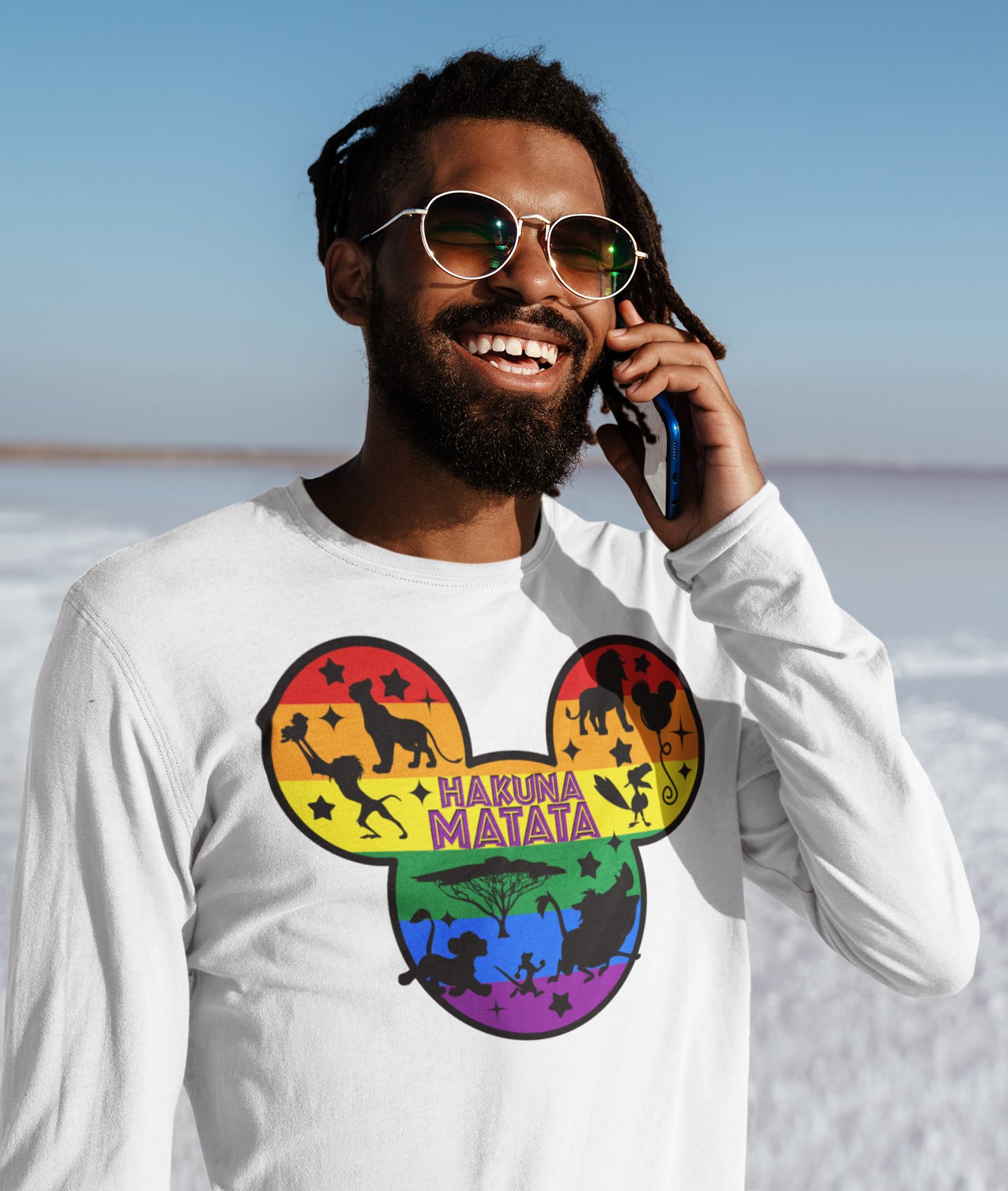 Hakuna Matata Gay Pride Adult Long Sleeve T-Shirt