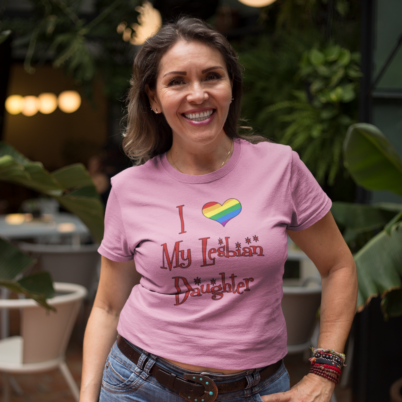 I Love My Lesbian Daughter Unisex Short Sleeve T-Shirt
