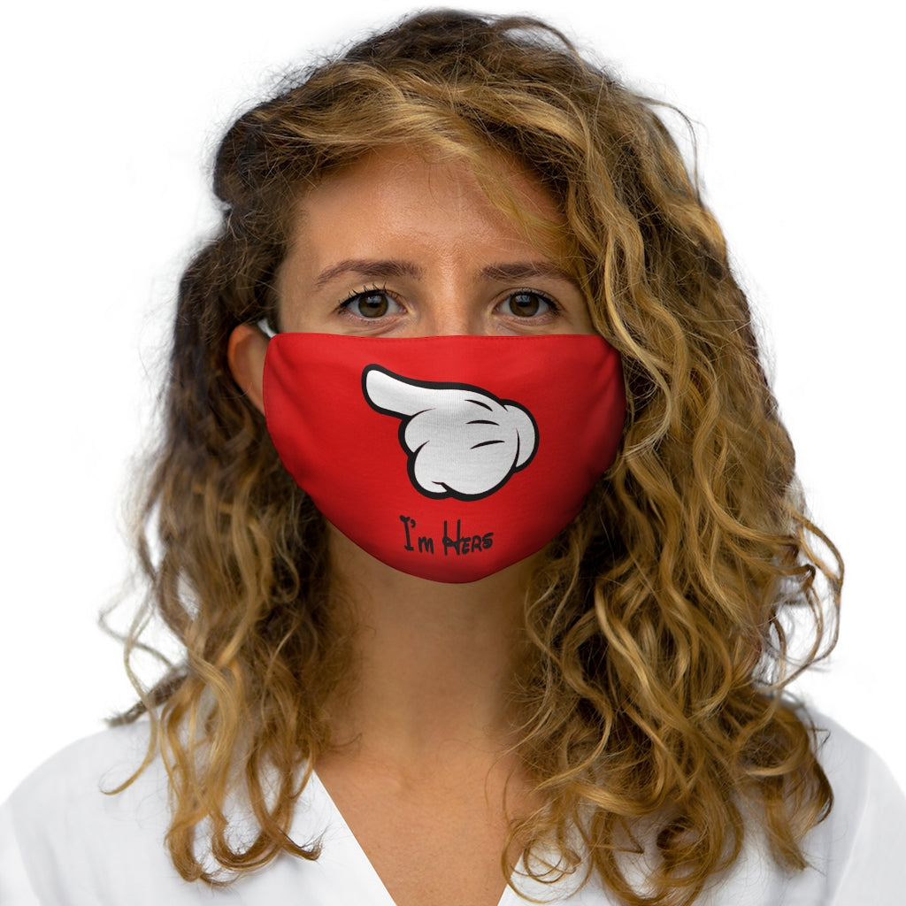 Je suis son masque facial en polyester/coton ajusté