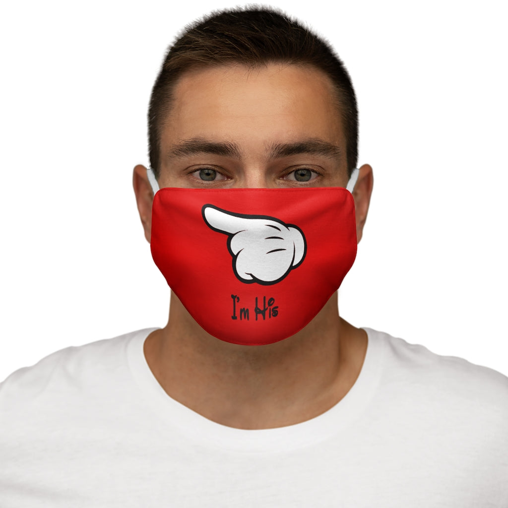 Je suis son masque facial en polyester/coton ajusté à la main de la souris