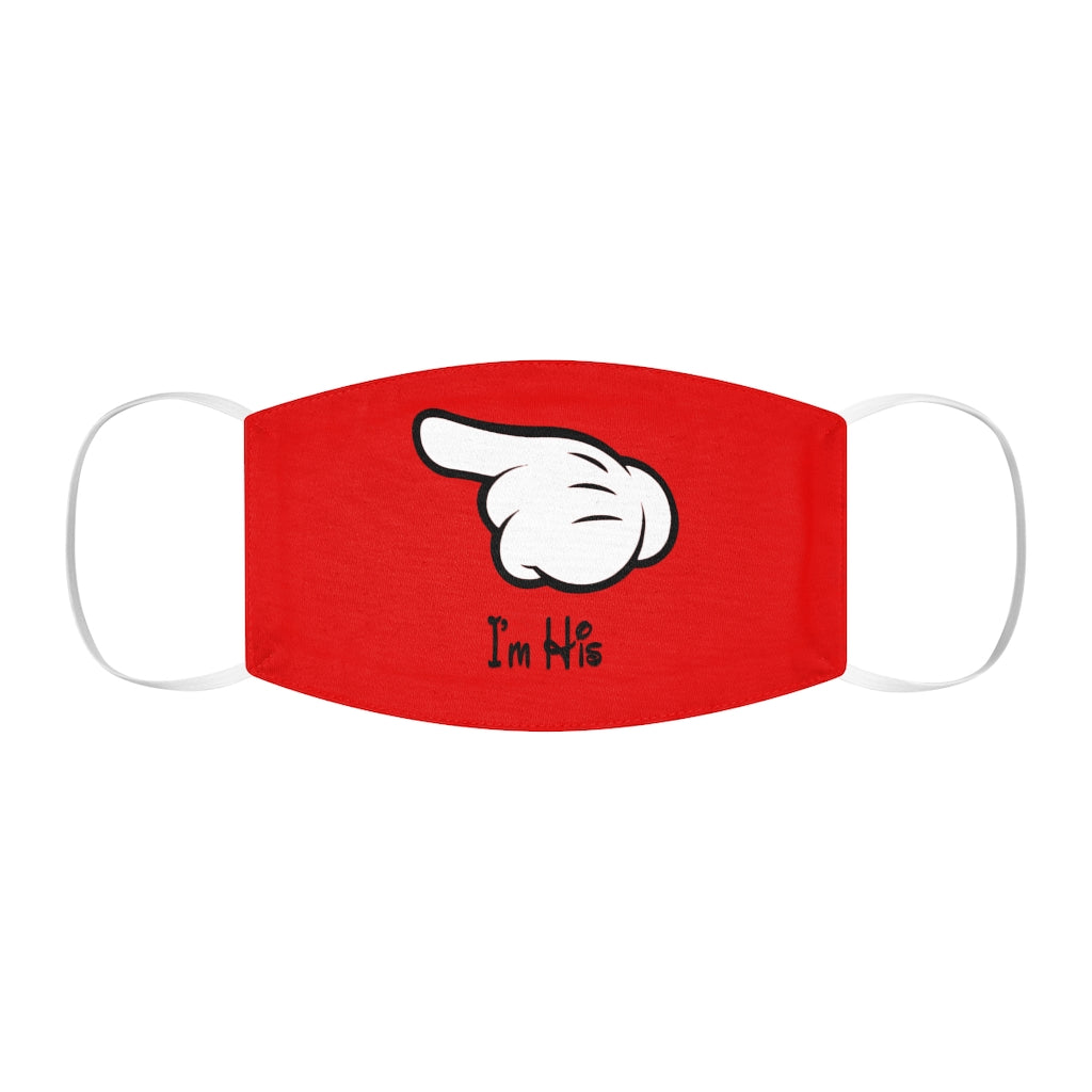Je suis son masque facial en polyester/coton ajusté à la main de la souris