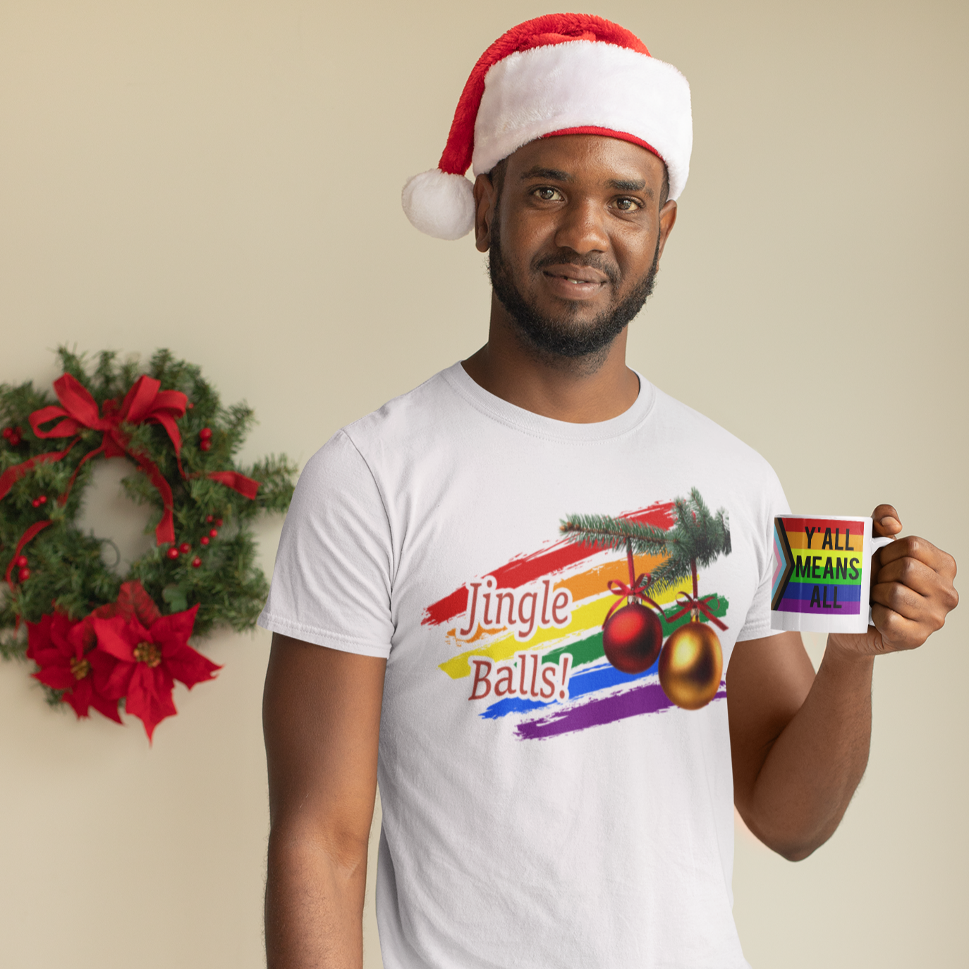 Jingle Balls - Camiseta para adulto gay