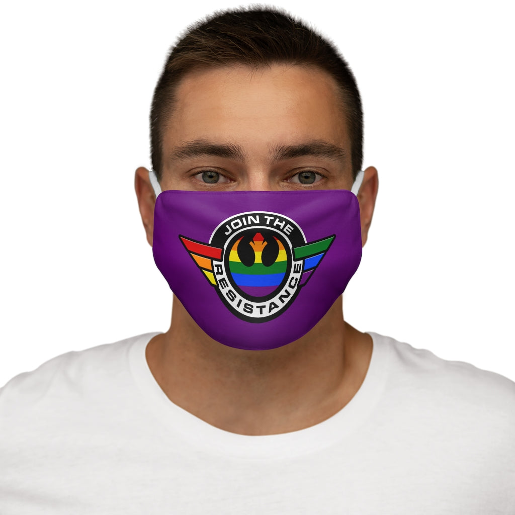 LGBTQ Rejoignez le masque facial en polyester/coton Resistance Snug-Fit