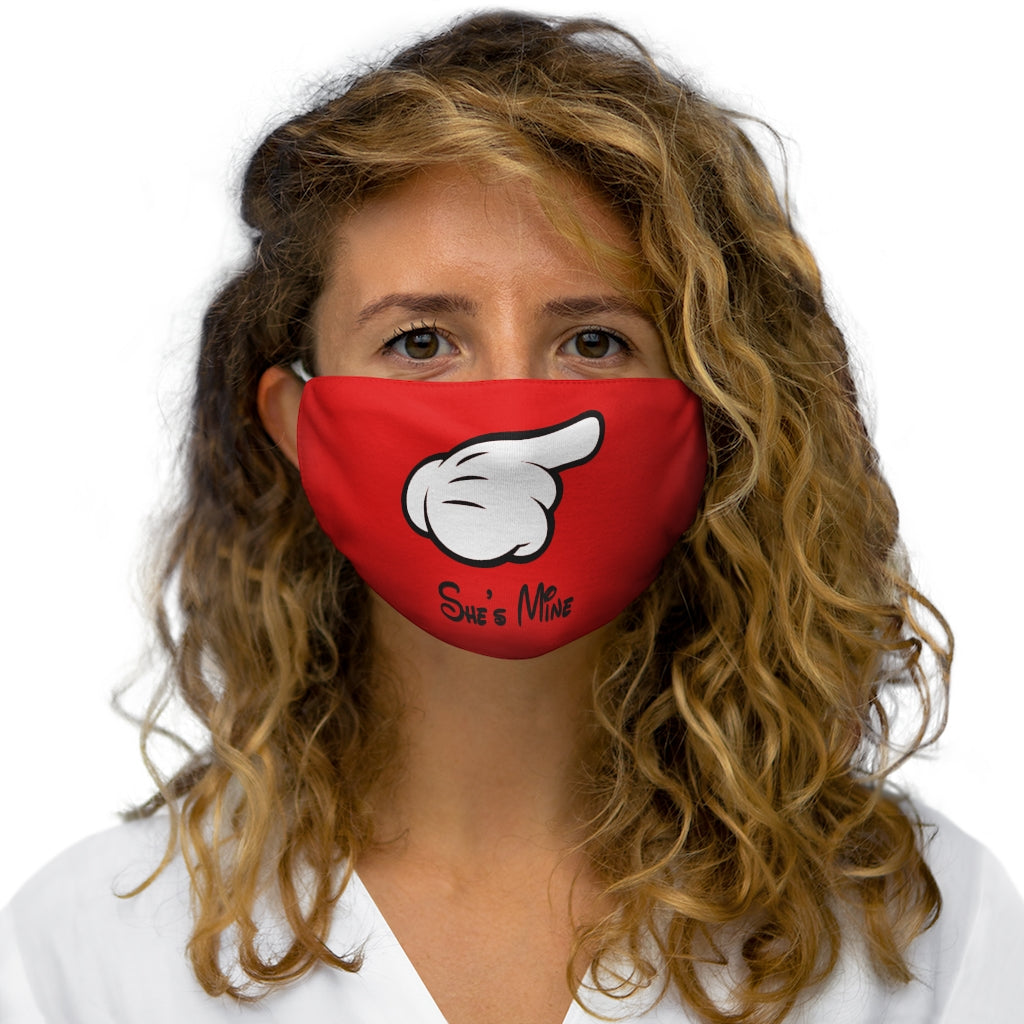 Masque facial en polyester/coton ajusté à la main She's Mine Mouse