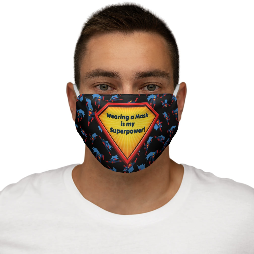 Masque facial en polyester/coton Superpower Snug-Fit