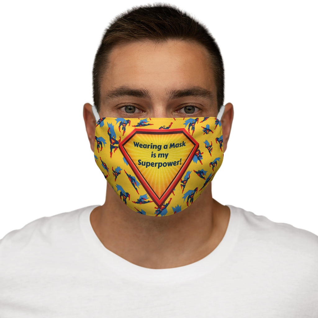 Masque facial en polyester/coton Superpower Snug-Fit