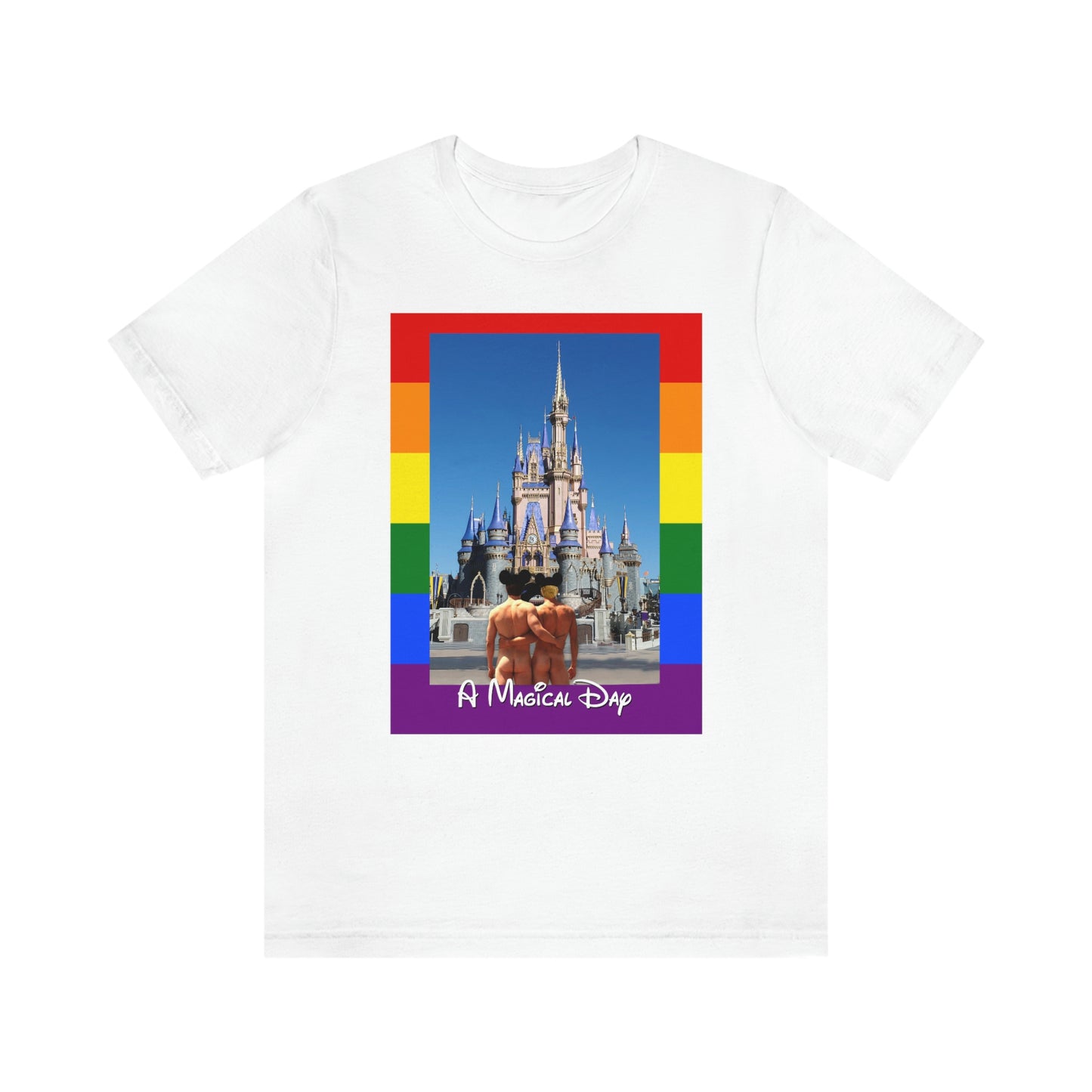 Camisetas para adultos del Orgullo Gay de un día mágico