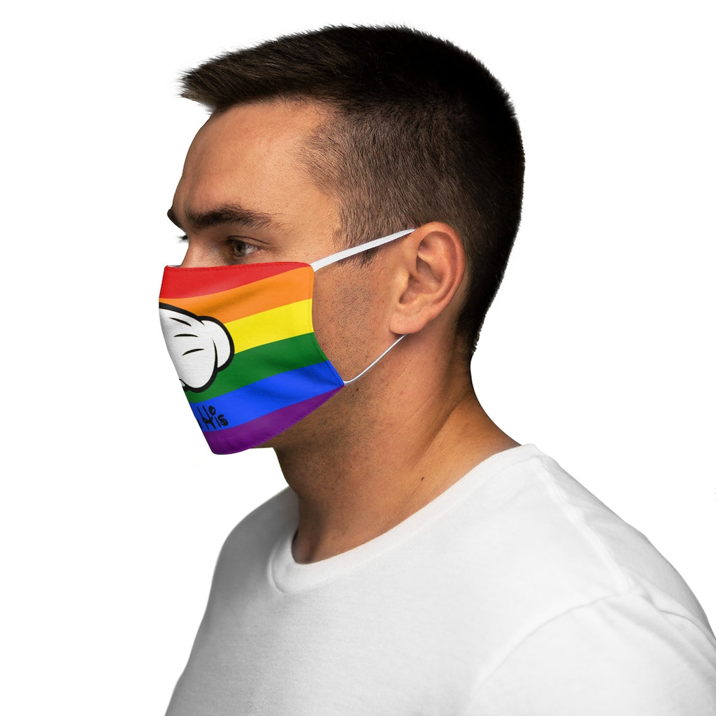 Je suis son masque facial en polyester/coton ajusté à la main de la souris