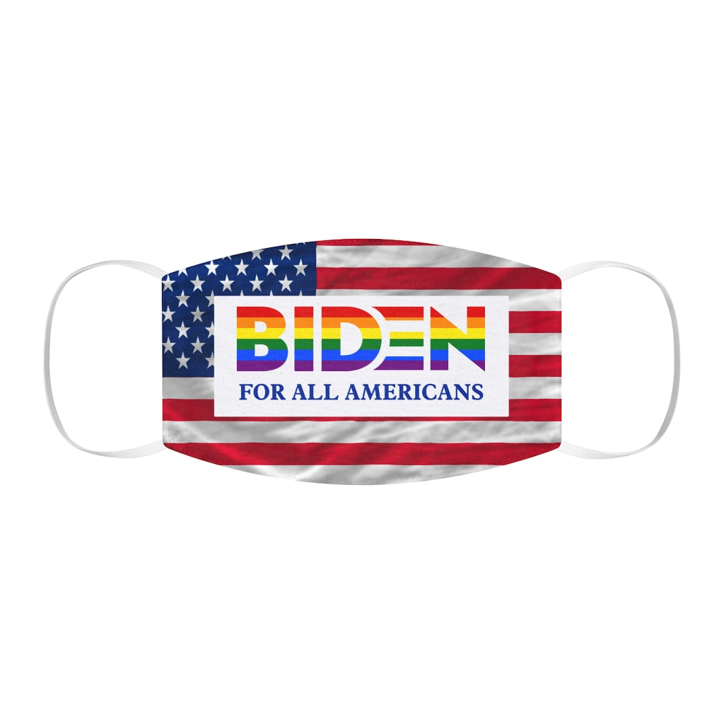 Biden for All Americans Pride Snug-Fit Polyester/Cotton Face Mask