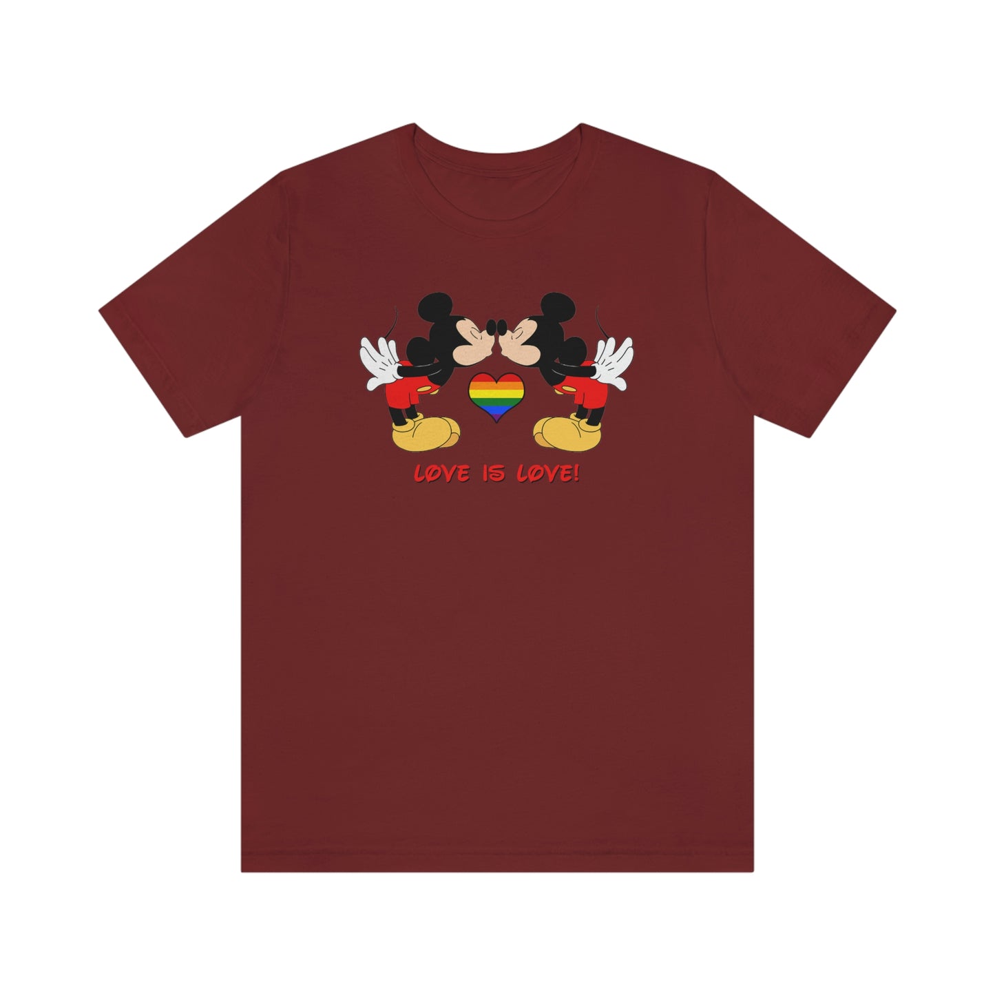 Gay Mice Love Is Love Adult Unisex T-Shirt