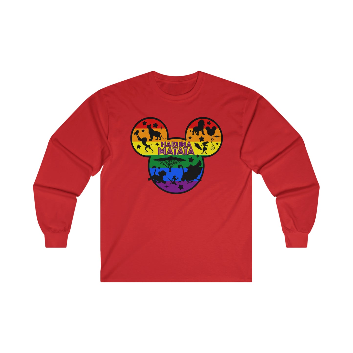 Hakuna Matata Gay Pride Adult Long Sleeve T-Shirt
