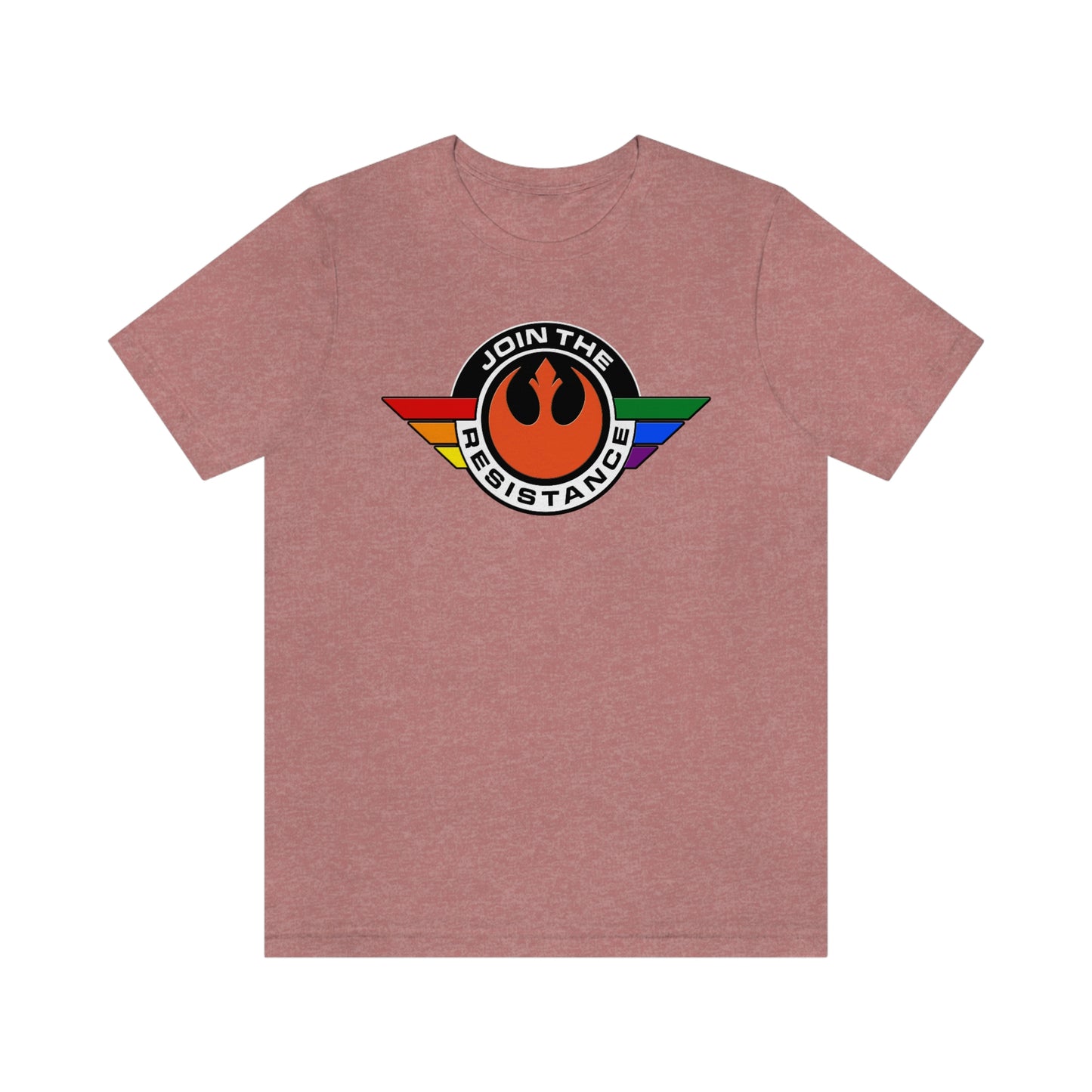 Únete a la camiseta unisex para adultos del Orgullo LGBTQ de la Resistencia