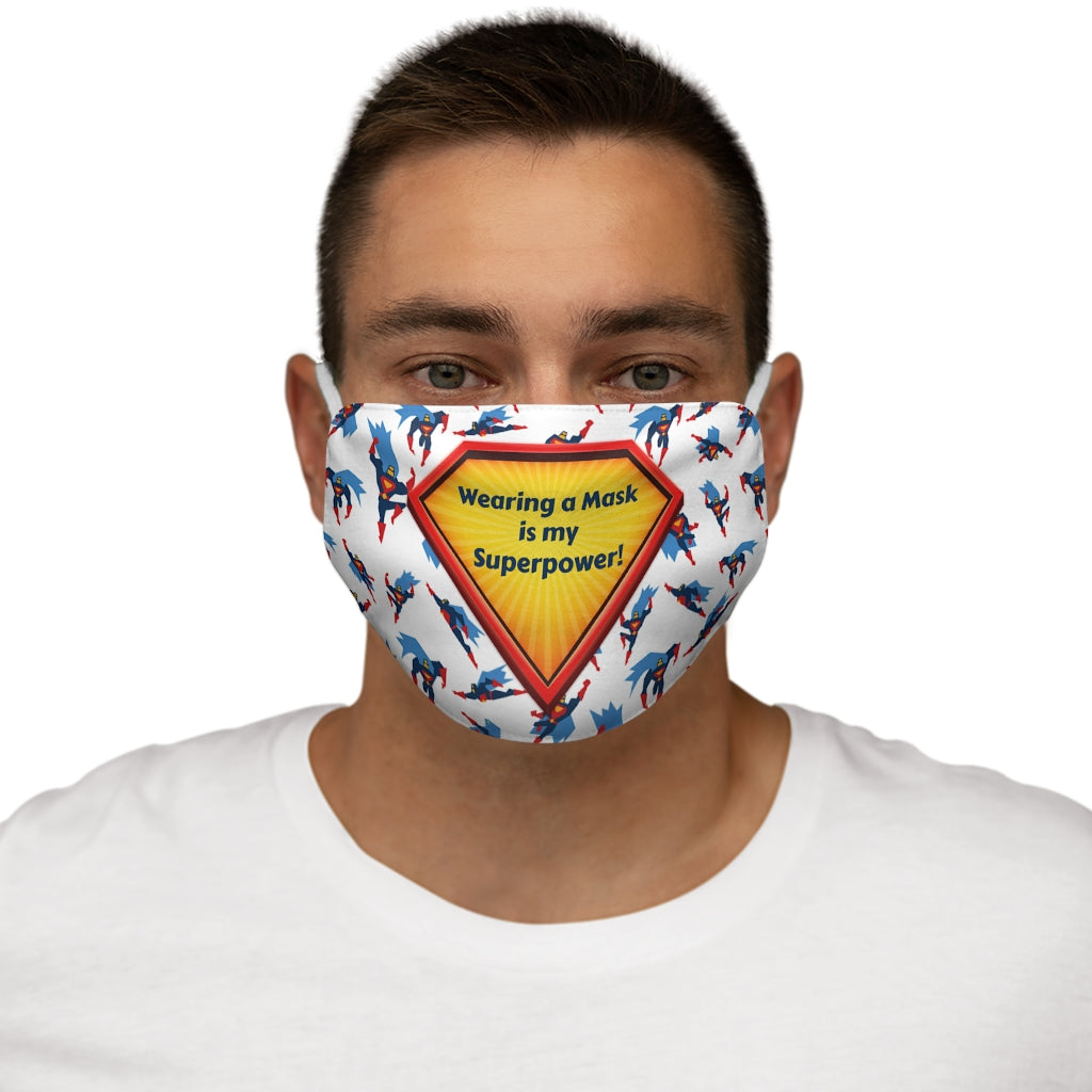 Masque facial en polyester/coton Superpower Snug-Fit