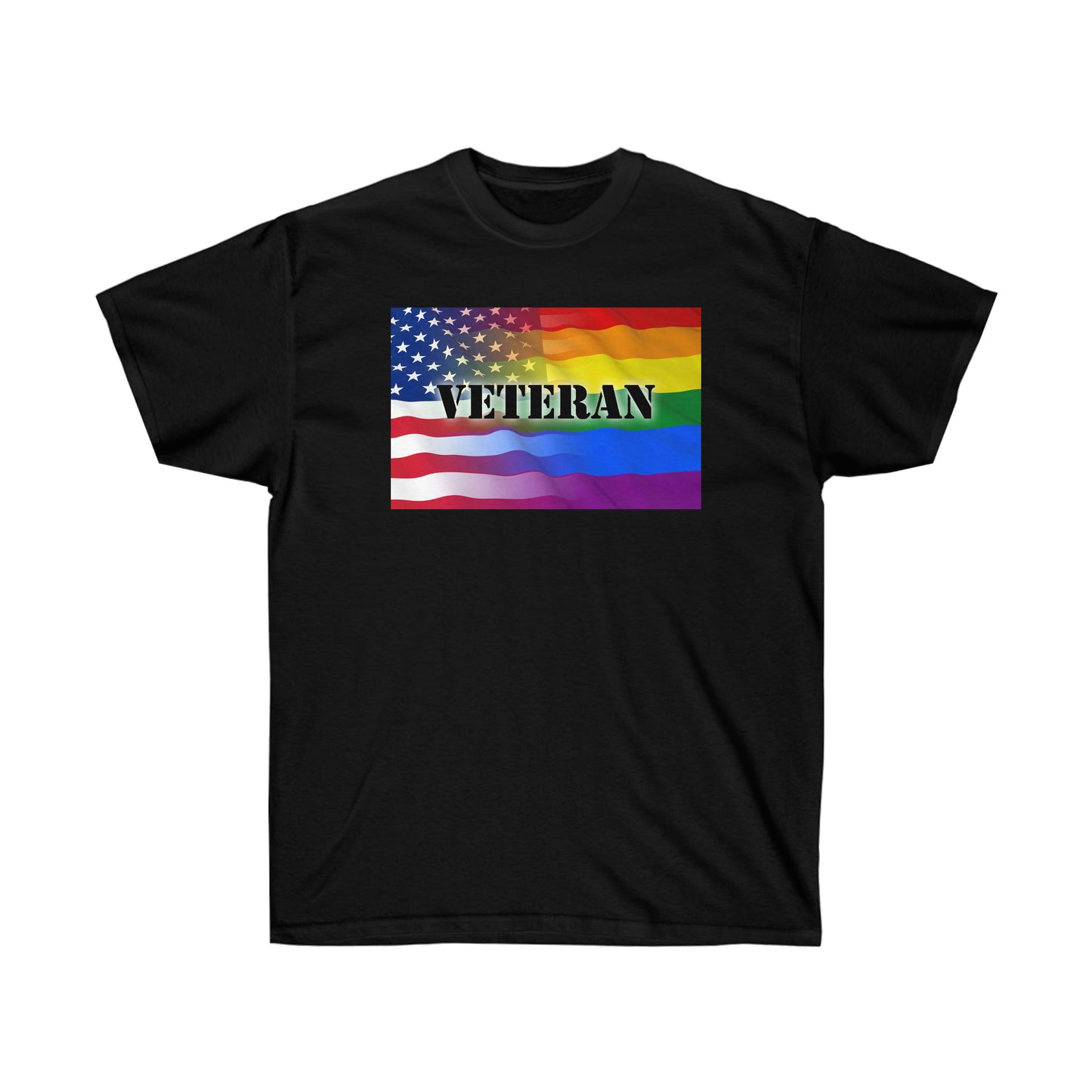 T-shirt unisexe adulte vétéran américain LGBTQ
