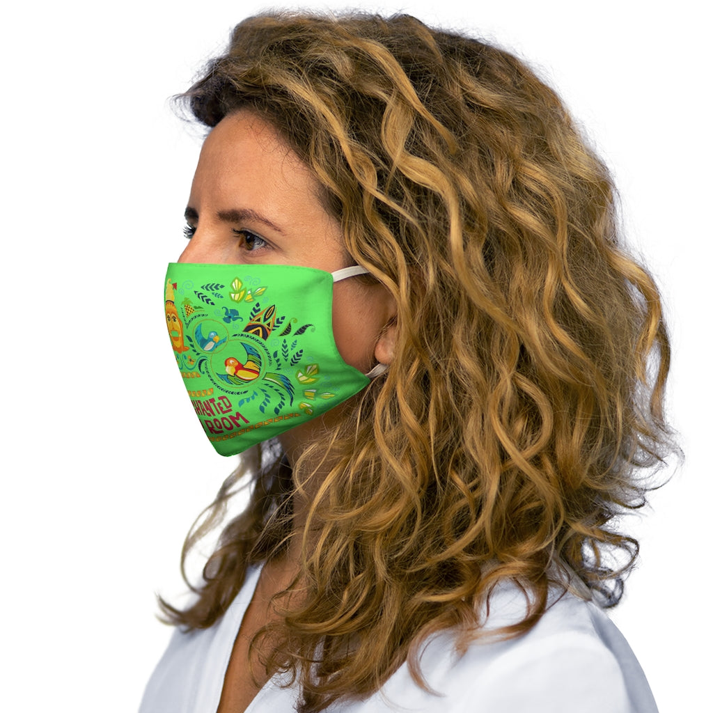 Mascarilla facial de poliéster/algodón Enchanted Tiki Snug-Fit