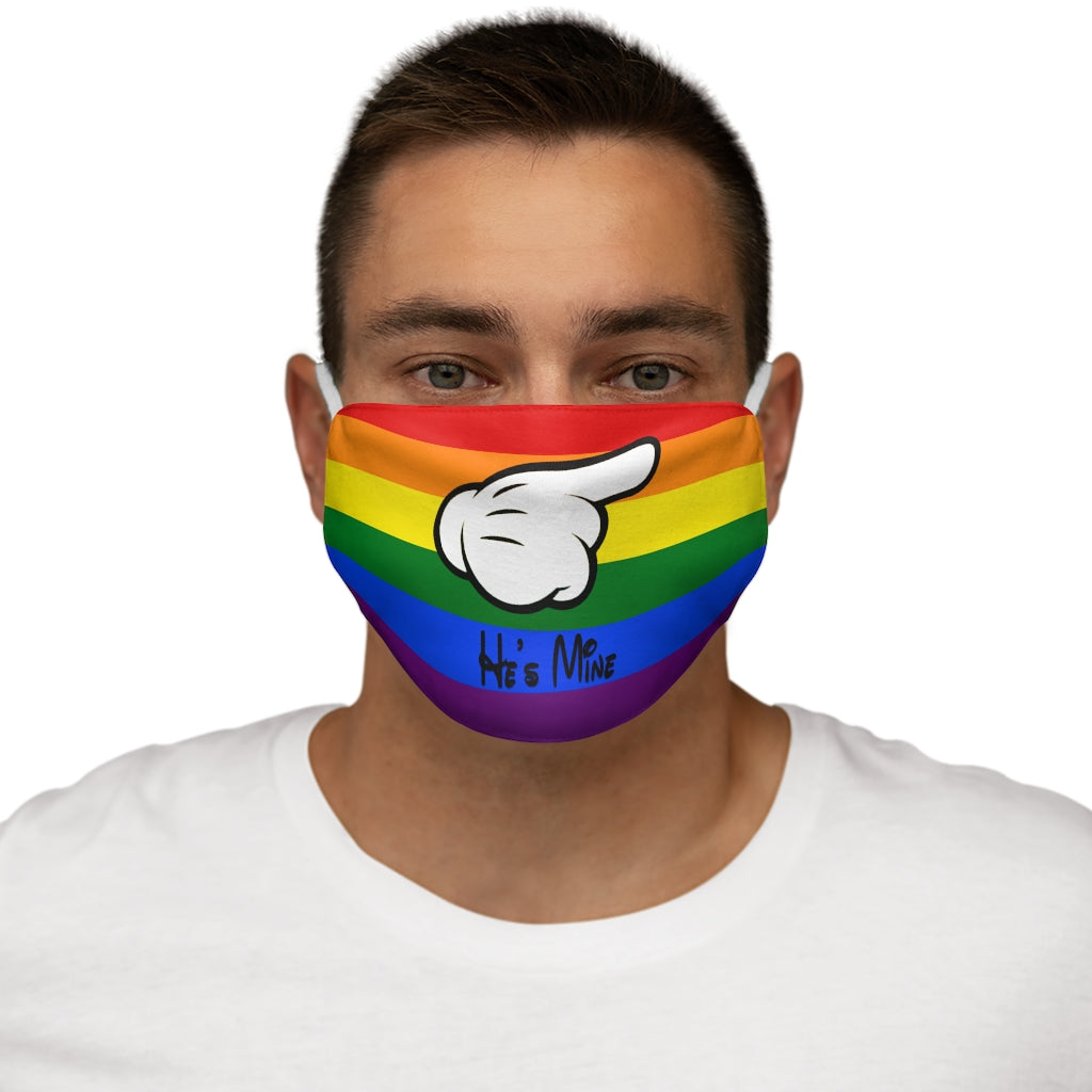 He's Mine Snug-Fit Polyester/Cotton Face Mask