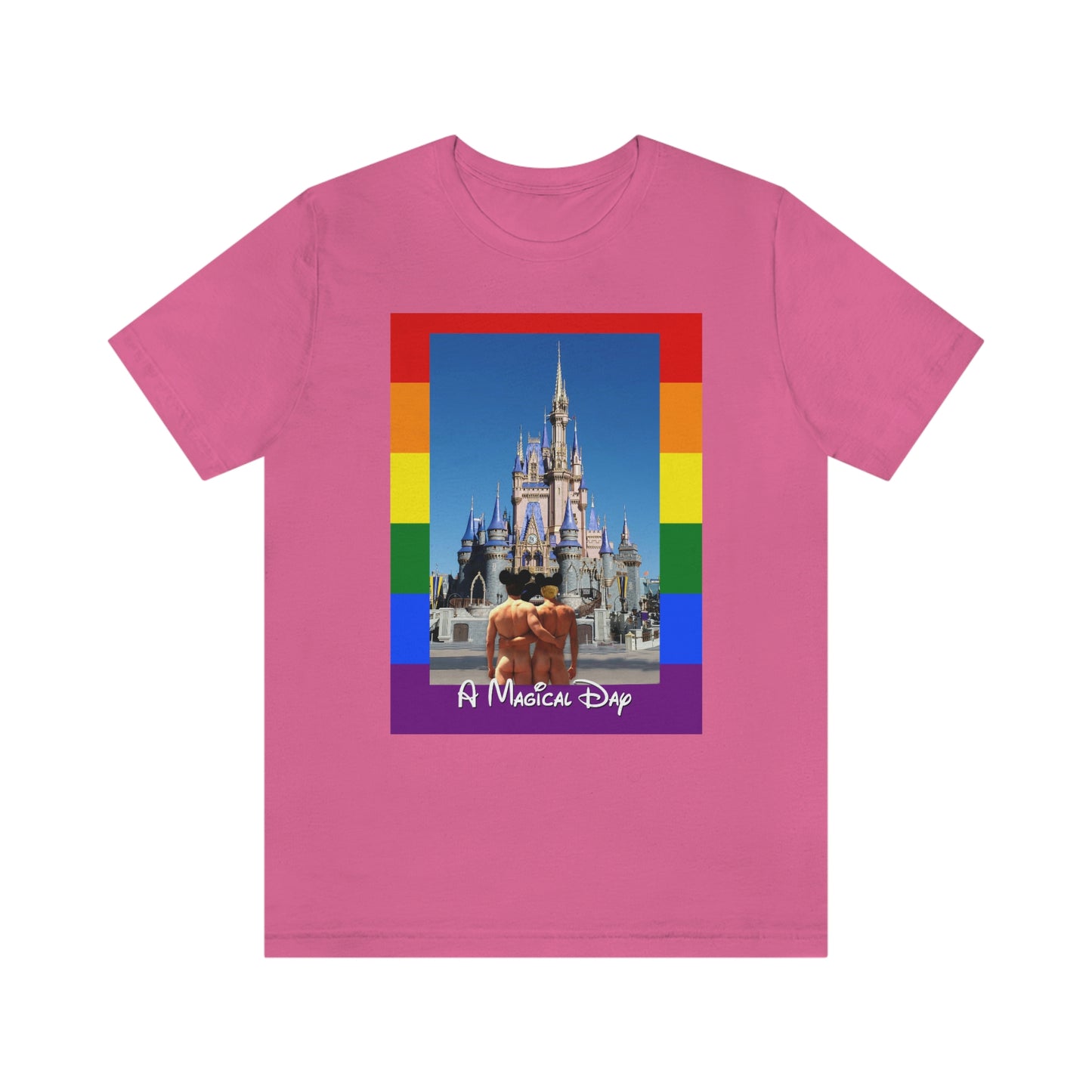 Camisetas para adultos del Orgullo Gay de un día mágico