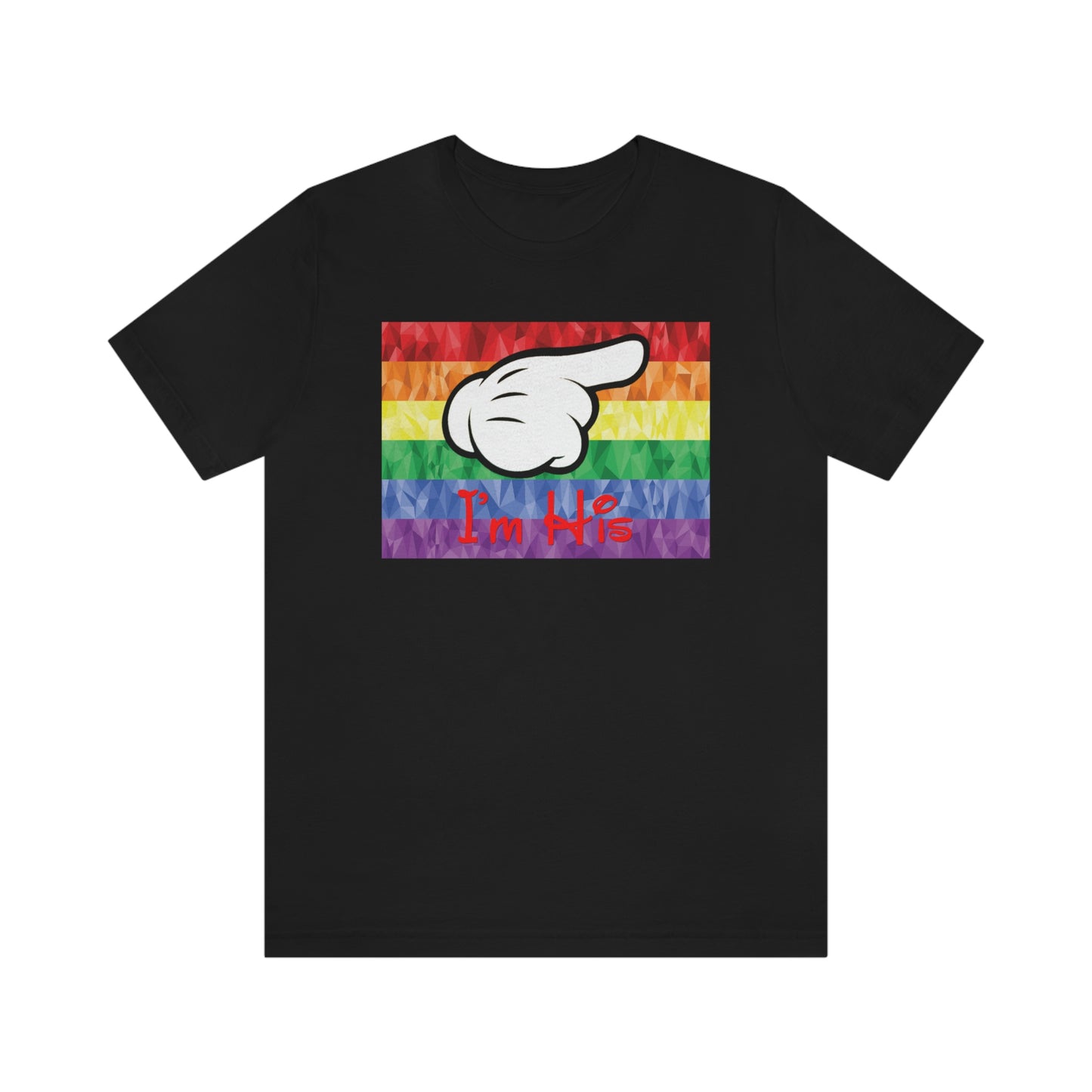 I'm His Mouse Hand Pointing Left Adult T-Shirt