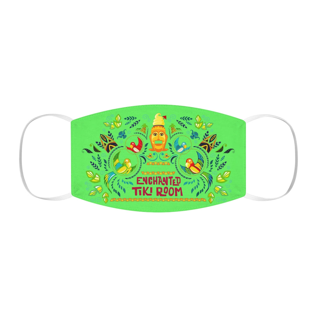 Mascarilla facial de poliéster/algodón Enchanted Tiki Snug-Fit
