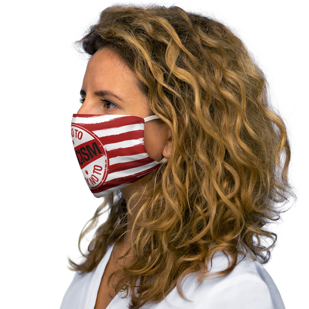 Say No to Fascism Snug-Fit Polyester/Cotton Face Mask