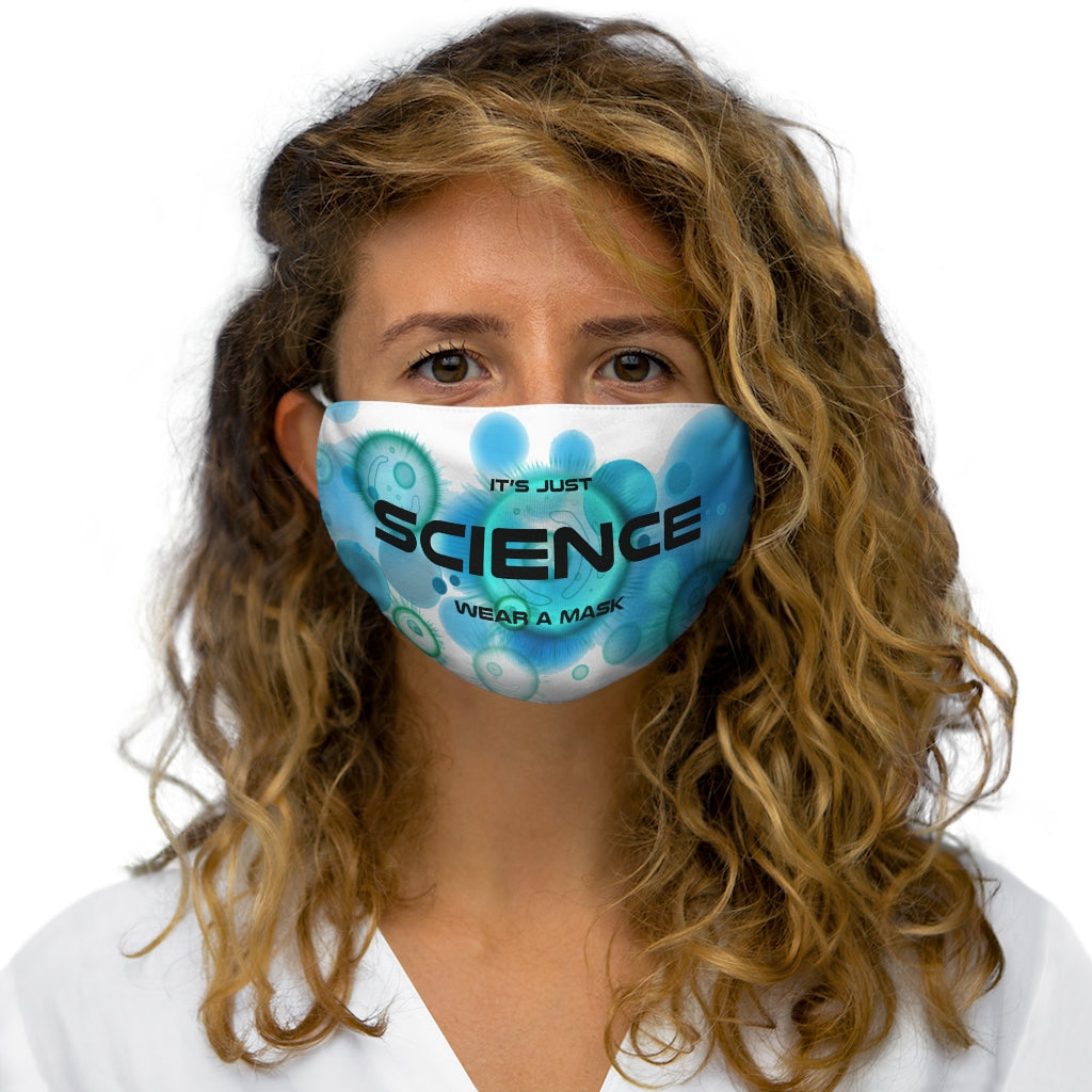 Es solo ciencia Mascarilla ajustada de poliéster/algodón