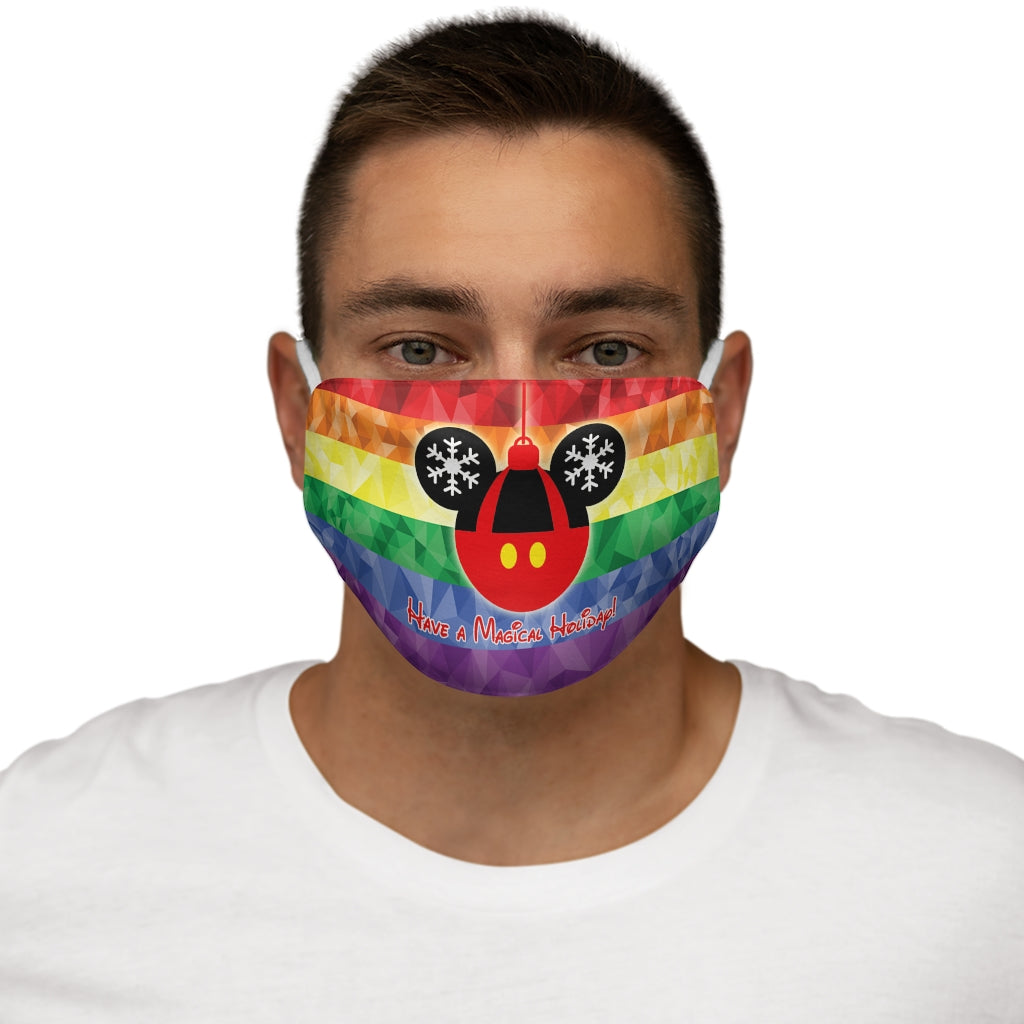 Have a Magical Holiday Snug-Fit Polyester/Cotton Face Mask