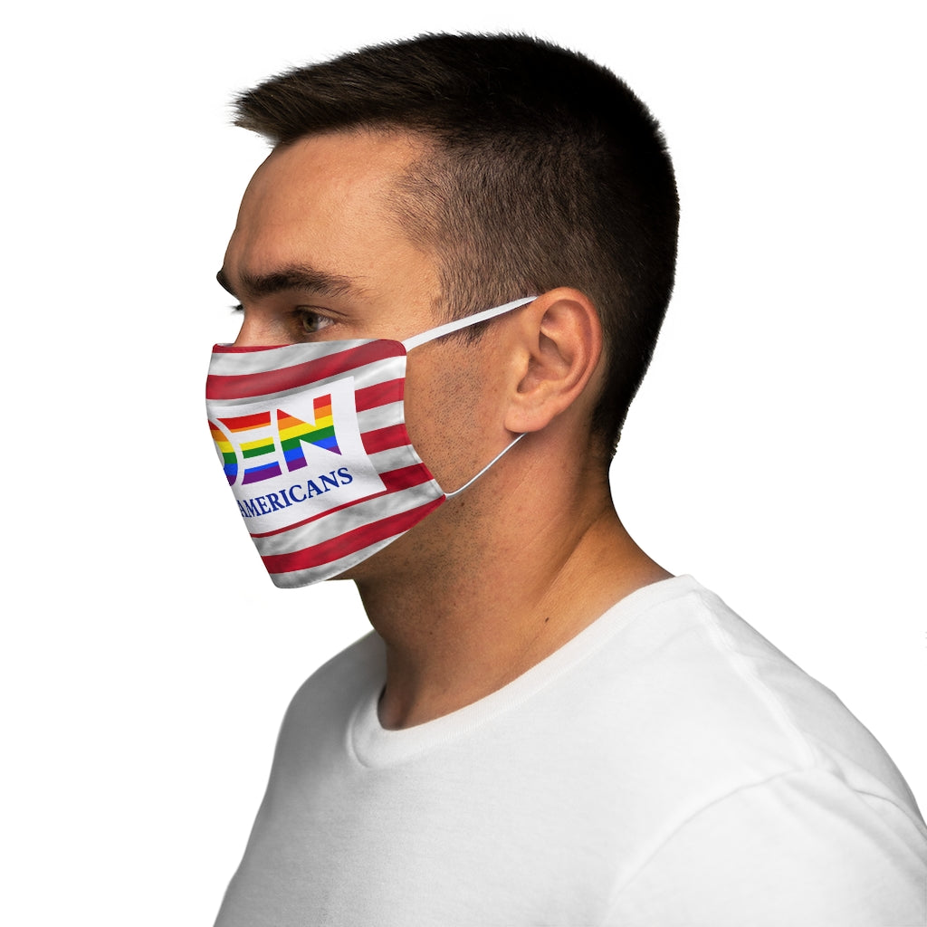 Biden for All Americans Pride Snug-Fit Polyester/Cotton Face Mask