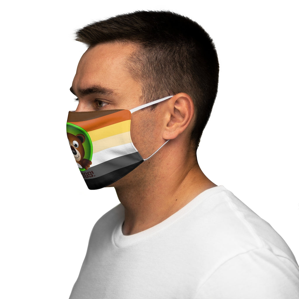 Gay Bear Hugs Snug-Fit Polyester/Cotton Face Mask