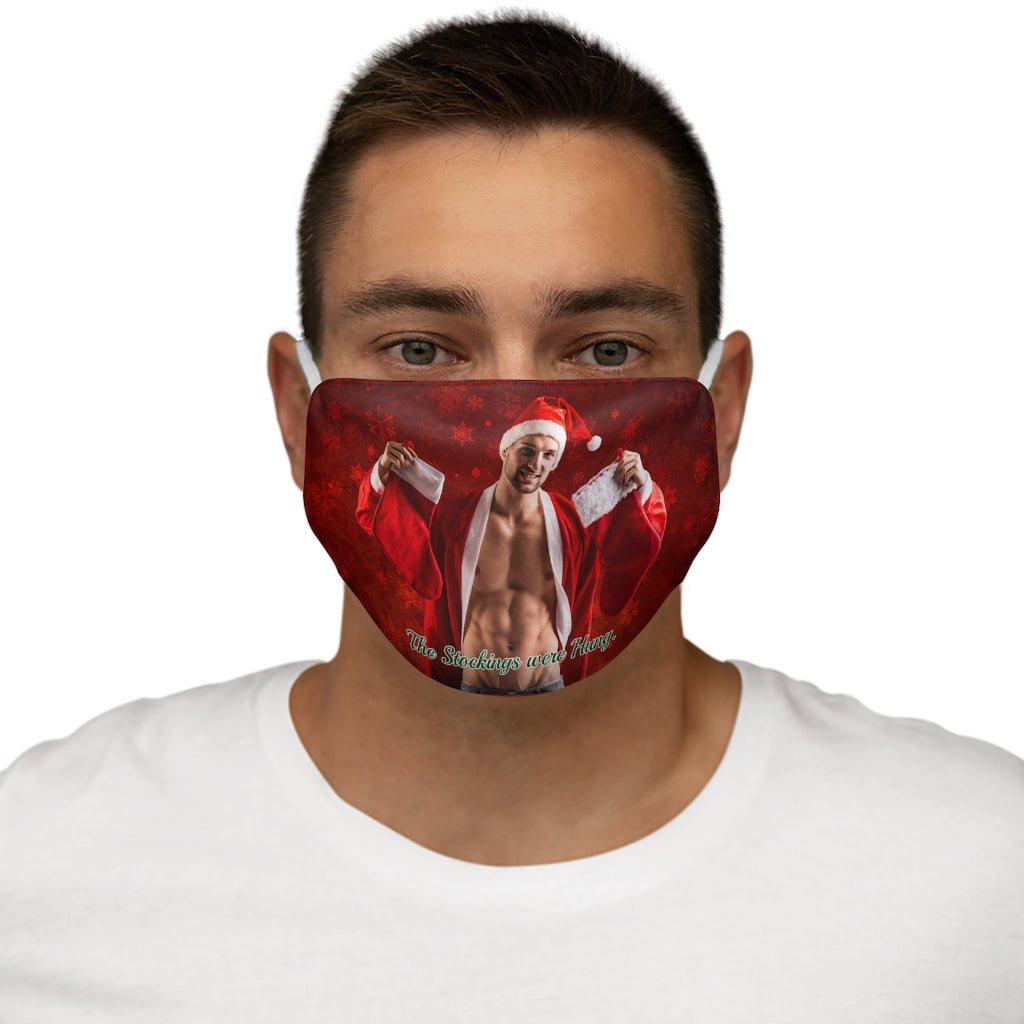 Las medias se colgaron Mascarilla facial de poliéster/algodón ajustada
