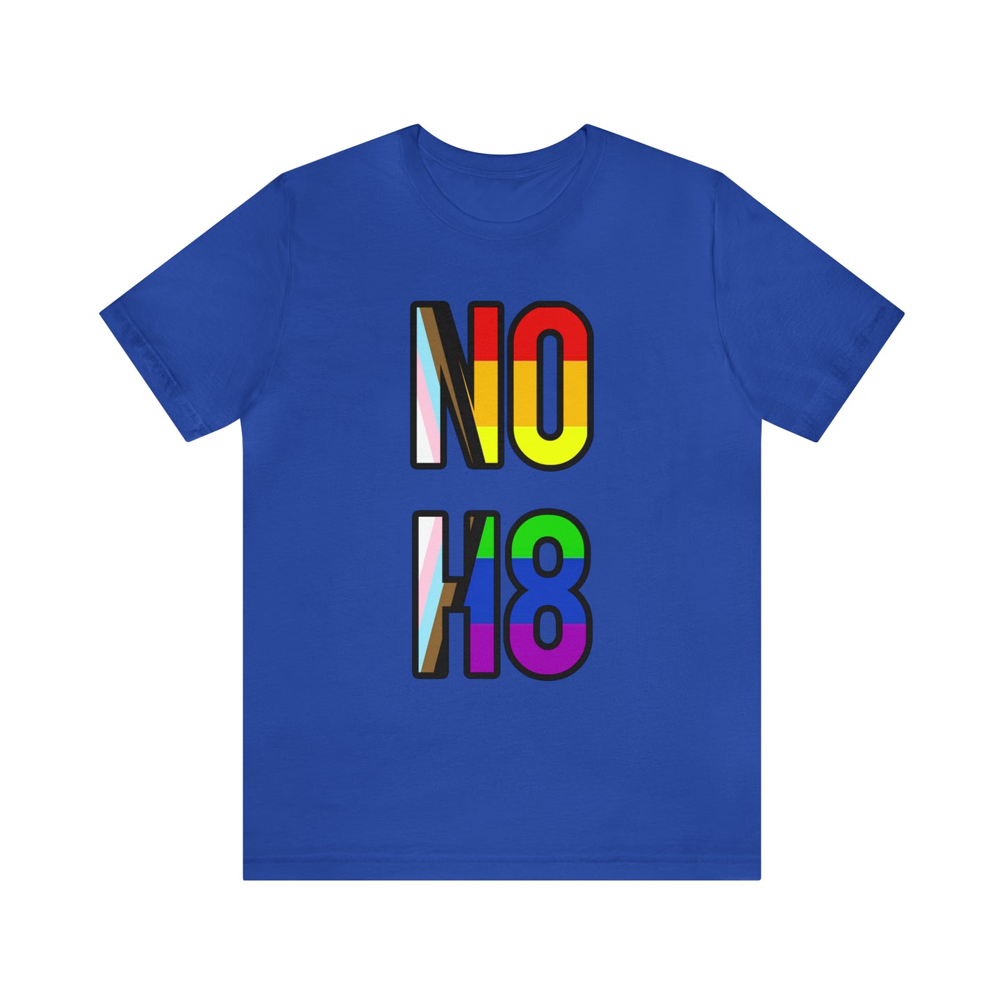 NO H8 LGBTQ+ Pride Unisex Jersey Short Sleeve T-Shirt